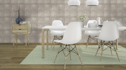 Papel pintado Rasch 214529 gris topo elegante madera casetes pared Shabby Chic vintage - Imagen 3 de 4