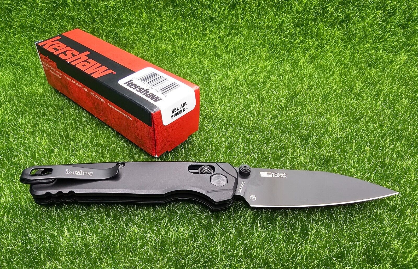 Kershaw Bel Air DuraLock KVT 3.1" CPM-MagnaCut Folding EDC Pocket Knife #6105BLK