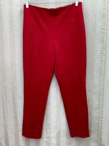 Neu mit Etikett - Chicos rote Ponte schlankmachende Juliet Ankle Hose - 1 | US 8 M
