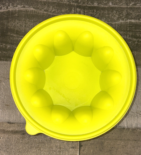 Tupperware Jel-ring Jello Gelating Mold 2.5 Cup Bright Yellow TW102 - Picture 8 of 9