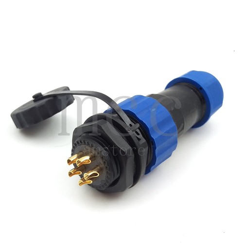 SD20 5pin Panel Mount Waterproof Plug & Socket Circular cable Connector IP68 - Picture 5 of 8