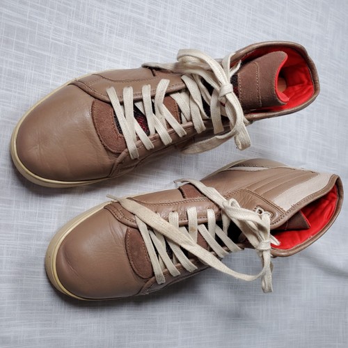 Skateboarding Shoe DC Shoes High Top Brown Leather Unisex Zander Model Size 9.5 - Picture 12 of 24