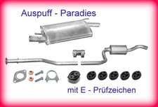 Auspuffanlage Abgasanlage für Mazda 121 III 1.8D bis 10/02 Typ JASM, JBSM + Kit