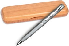 Elica Ball Pen – Silver with Single Gift Box Maple