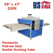 39" x 47" Pneumatic Large Format Heat Press Machine 2 Working Table USA