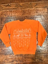 VTG Tennessee Christmas Sweatshirt H. Wolf Sons Tag Sz S Made in USA