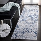 Safavieh Amelia GREY / NAVY 2'-2" X 20' Runner - ALA783H-220