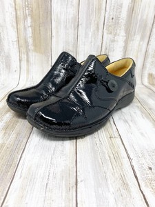 Clarks Women's Unstructured Unloop Loafers Slip On Black Patent Leather Size 5.5 | eBay