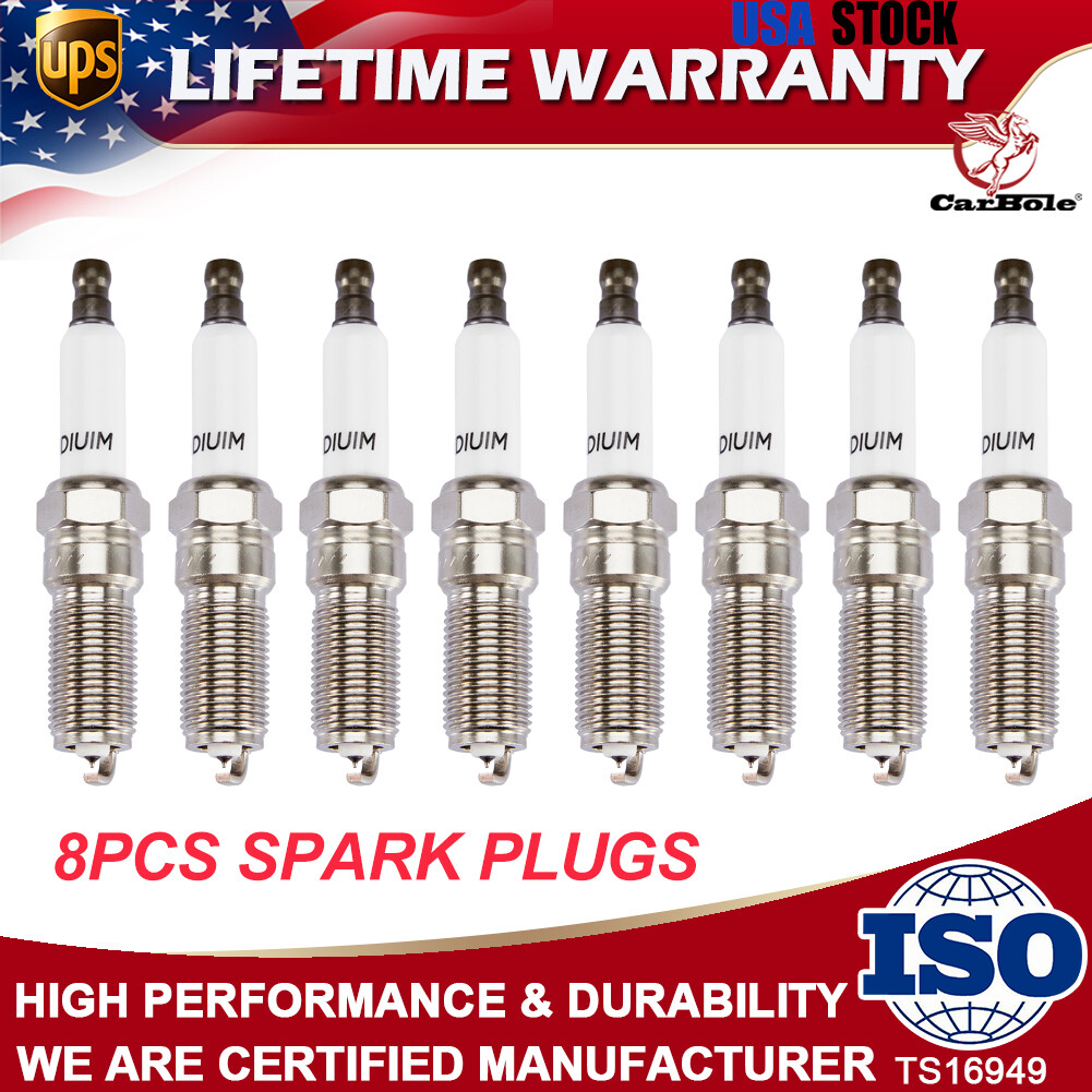 8X Iridium Spark Plugs 41-109 12622561 For Cadillac Chevrolet GMC 90117 ILTR6E11