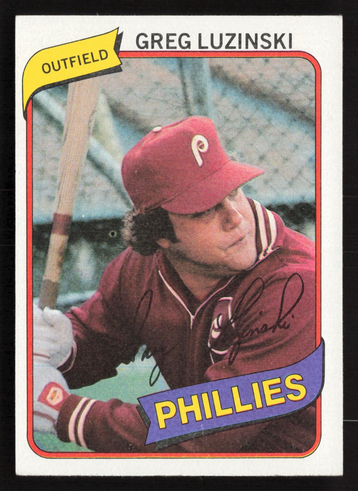 Greg Luzinski 1980 Topps Burger King #11 Philadelphia Phillies VG |0821