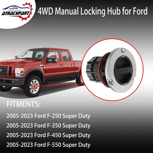 4WD Locking Hub for 2005-2023 Ford F250-F550 Super Duty, Repl. BC3Z3B396B - Picture 3 of 7