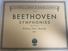 Beethoven Symphonies Vol. 10 Book 1 1967 Paperback G. Schirmer