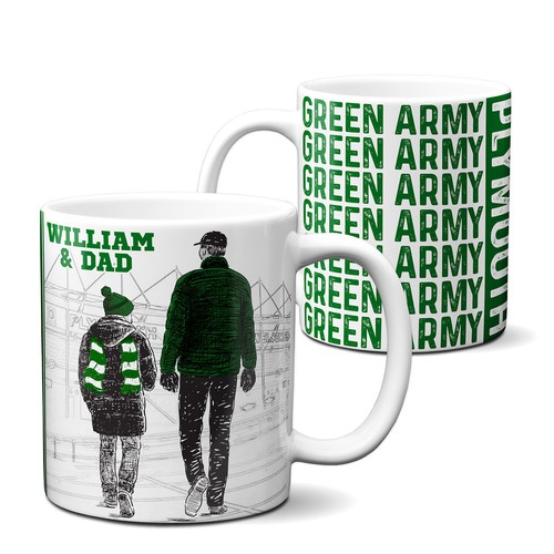 Personalised Father Son Football Mug Cup Dad Birthday Fathers Day Gift FSM - Picture 98 of 130