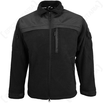 Mil-Tec Mens Elite Fleece Hextac Jacket Urban Grey
