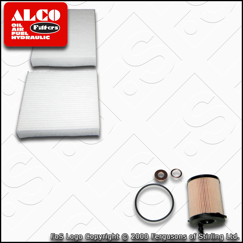 SERVICE KIT for PEUGEOT 2008 1.6 BLUEHDI ALCO OIL CABIN FILTERS (2014-2019)