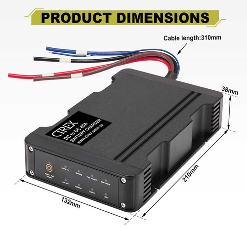Cargador de batería Cirex 40A 30A 20A DC a CC MPPT batería doble AGM litio LifePO4 - Imagen 12 de 19