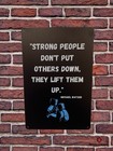 Metal Retro Tin Sign Motivational Quotes Design Boxing Gym