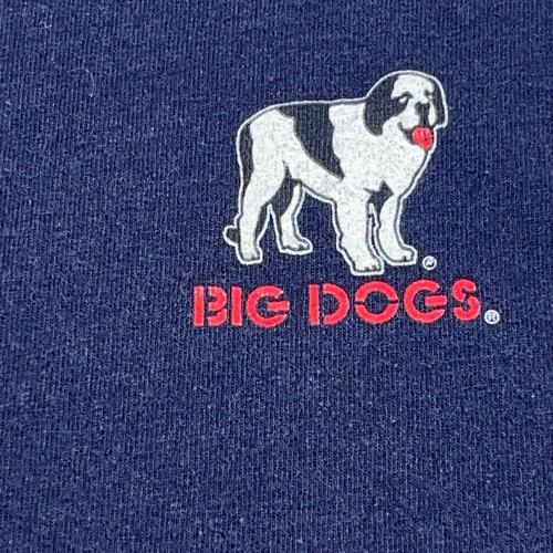 Vintage Big Dogs Shirt Men XXL Blue Y2K Tee 2000s Quit Dieting Funny Joke - Picture 3 of 15