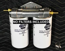 Dual Diesel Fuel Remote Mount, 3/8” Hose Fittings, NO Filters NAPA GOLD 3528