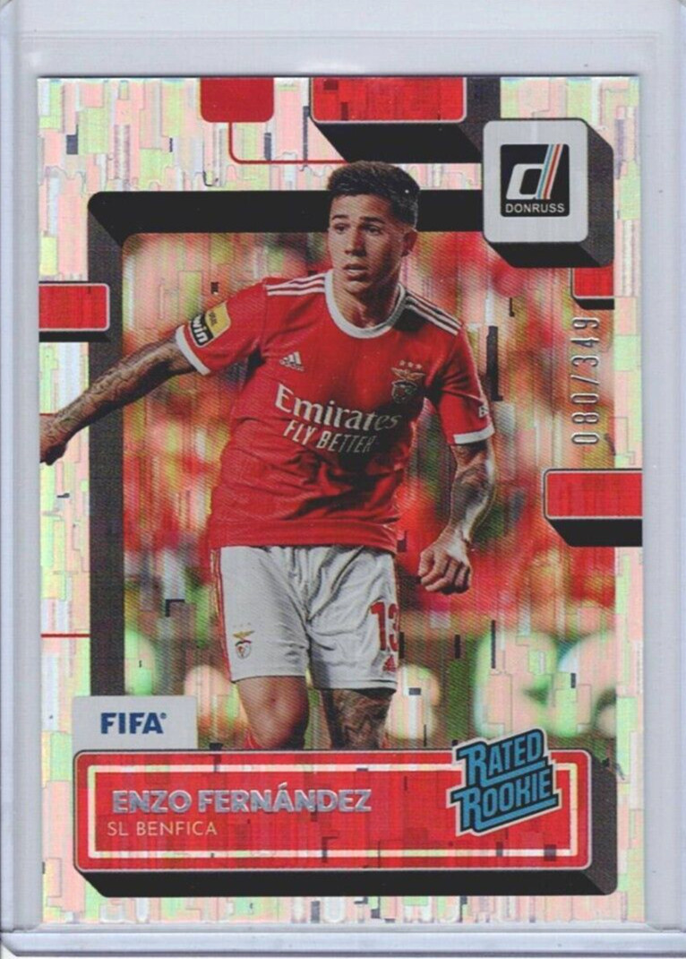 2022-23 Panini Donruss Rated Rookie Silver /349   #189 Enzo Fernandez Rookie RC
