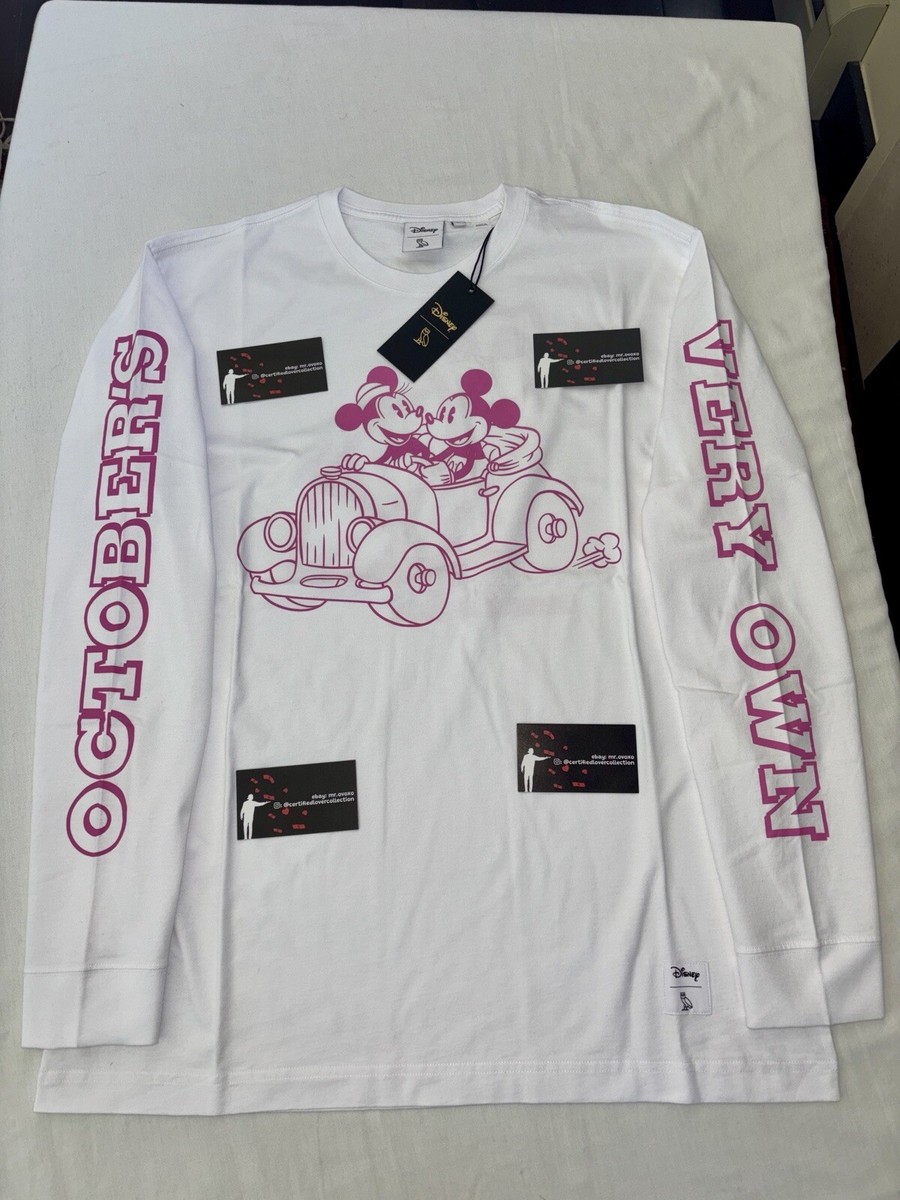 【OVO x Disney】コラボ☆VALENTINE'S T-SHIRT☆コットンTシャツ 限定【OVO x ディズニー】 DISNEY VALENTINE'S T-SHIRT Tシャツ