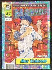 Max Scherzer 2022 Panini Donruss Marvels Vector Parallel Baseball Card #M-5