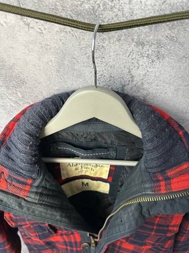 Abercrombie & Fitch Vintage Plaid Wool Barn Jacket Men's Size M - Picture 11 of 17