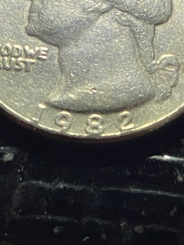 1982 P Mint Quarter Dollar FILLED IN "P" MINT MARK Multiple Errors - Picture 5 of 11