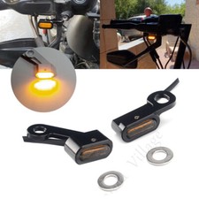 E-Mark Amber LED Turn Signal Blinker Light For Harley Sportster XL 883 1200 04up