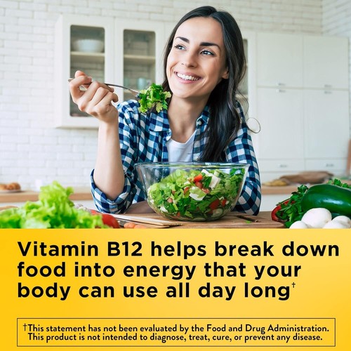 Nature Made Energy B12 1000 mcg, Dietary Supplement for Energy Metabolism 80 CT - Picture 2 of 6