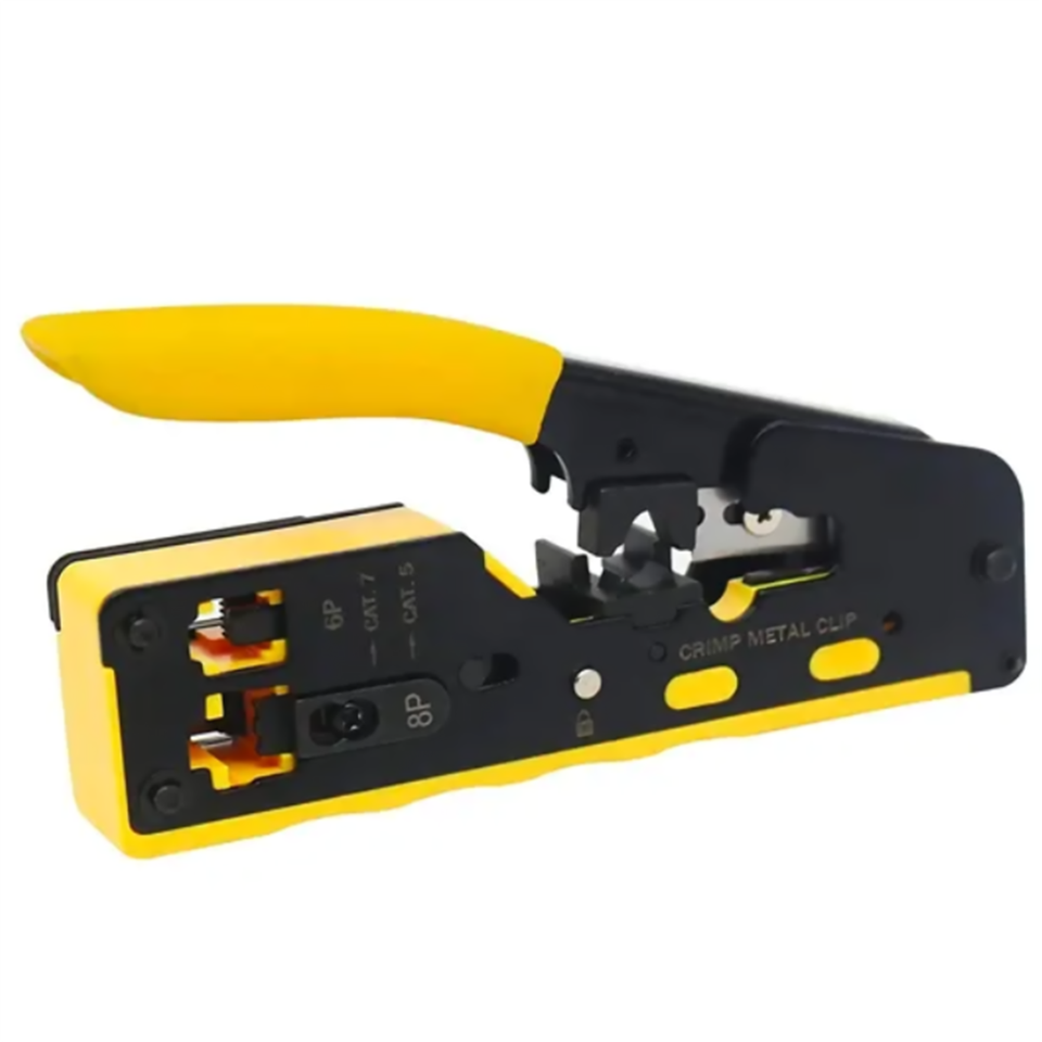 RJ45 Crimp Tool Kit For End Pass Through Cutter Cat5/Cat6/Cat7 8P