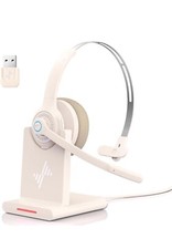 Bluetooth Wireless Headset W/Noise Cancelling, Microphone, V5.2 Computer Headset