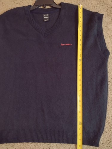 Chaleco suéter Urban Outfitters iets frans azul marino para hombre talla XL - Imagen 7 de 11