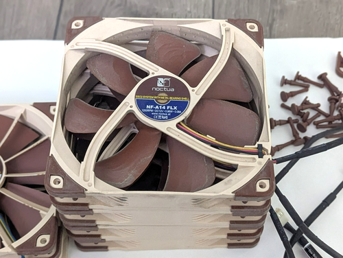 NOCTUA Fan 8 pc Lot USED NF-A14, NF-F12, NF-S12B, NF-B9-1600 w/ Cords- UNTESTED - Picture 12 of 18