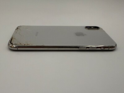 Used iPhone X 256GB Silver (MQA92LL/A) - Cracked Screen