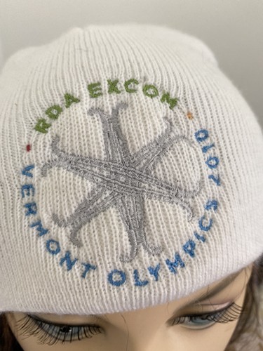 RDA Ekcom Vermont Olympics 2010 Hat Winter Cap Hat Beanie Adult Toque Rare EUC - Picture 7 of 12