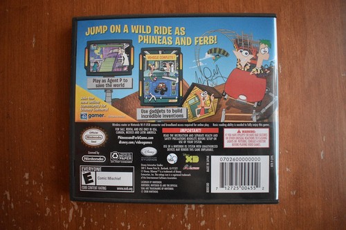 Phineas and Ferb - Nintendo DS Empty Case & Manual only - NO GAME - Picture 3 of 3