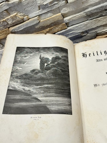 Die Heilige Schrift Martin Luther 1800s German Bible By Guftav Dore Die Bibel HC - Picture 6 of 24