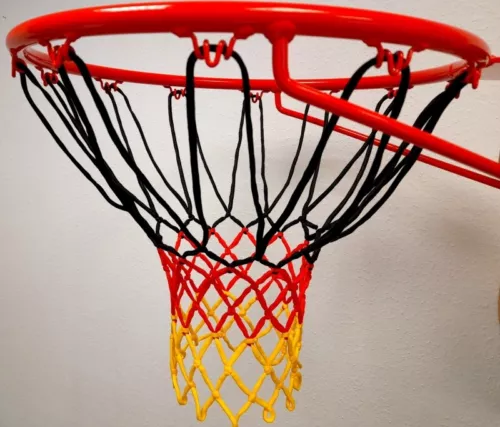 Basketballnetz Deutschland (schwarz, rot, gold) Ersatznetz für Basketballkorb