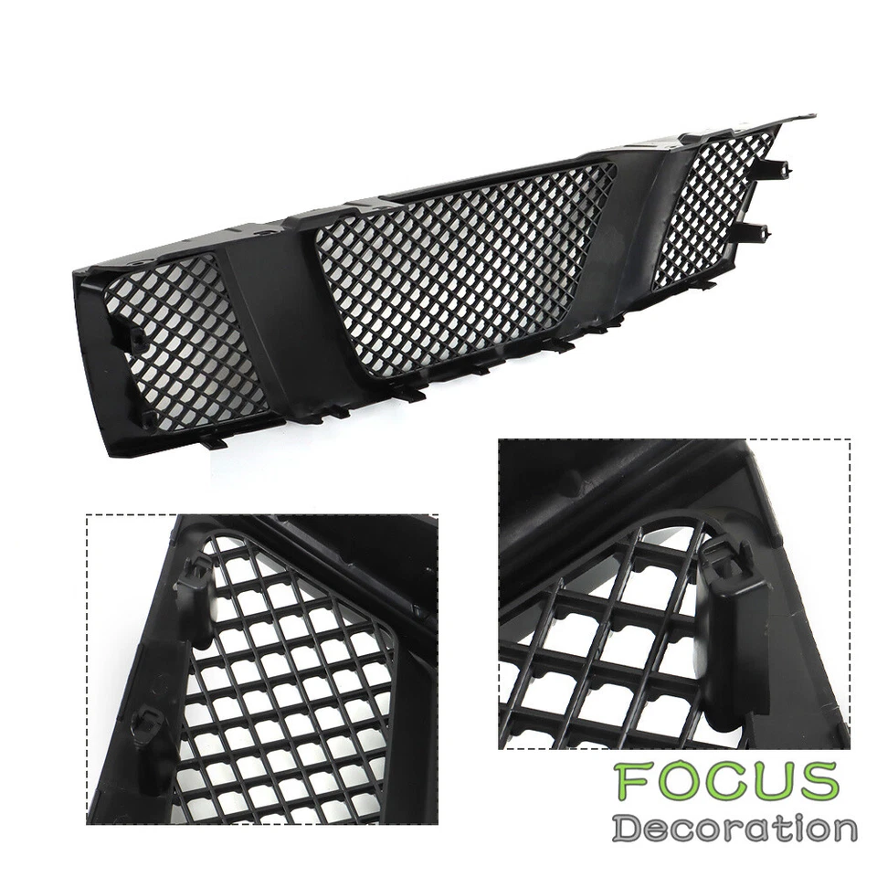 Parrilla superior delantera estilo malla negro brillante para Nissan Frontier 2005-2008 Foto 3 de 4