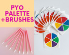 10/25/50/100 Combo Pack with Brushes Paint Your Own PYO Cookie Icing Palette