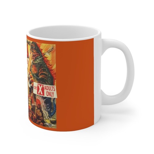 1956 UK Godzilla King of the Monsters Movie Poster 11oz Ceramic Coffee Mug - Imagen 4 de 5