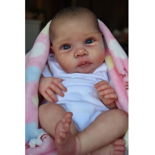 20 Zoll realistische Reborn Baby Puppen bemalte Haare Vinyl Körper Puppe Neugeborene Weihnachtsgeschenke - Bild 2 von 11