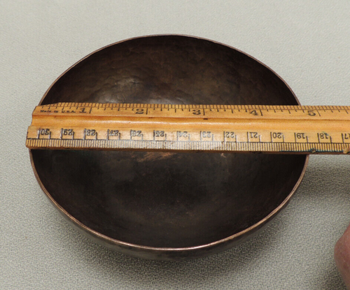 Malcolm Bunker Handmade copper bowl Lexington Mass. Arts & Crafts Stickley Era - Picture 13 of 14