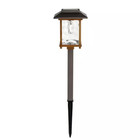 Hampton Bay Solar Path Light Led Bronze Glass Lens Outdoor Landscape Lighting
