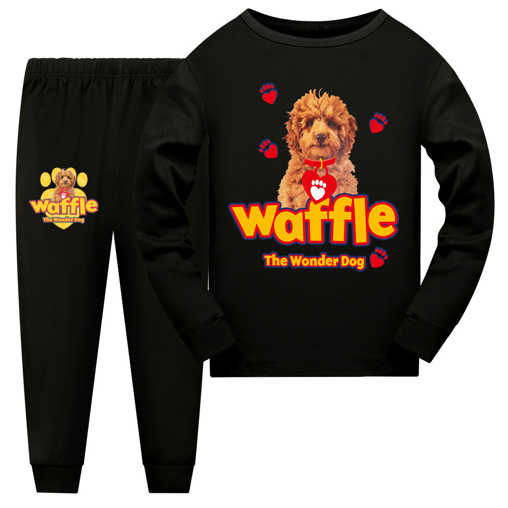 Kids Waffle The Wonder Dog Cotton Top Pants Sleepwear Nightwear PJ S Set Outfit eBay