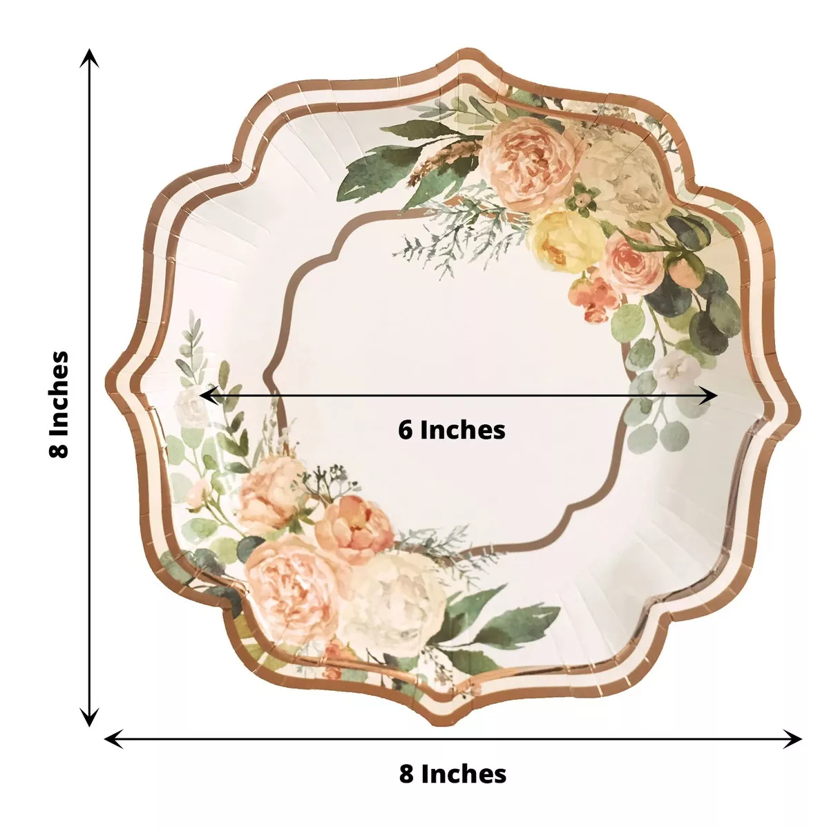 Floral disposable plates deals