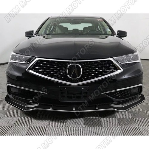 Spoiler labio divisor delantero estilo STP 2018-2020 estilo Acura TLX STP pintado negro - Imagen 5 de 5