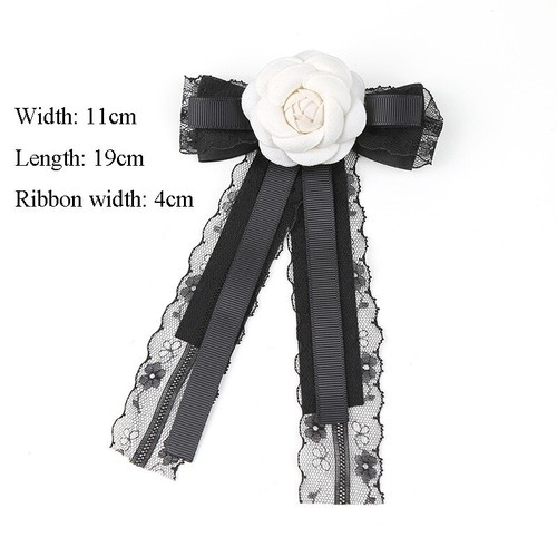 Broche de lazo con camelia lazo broche arco broche prendedores para mujer - Imagen 14 de 22
