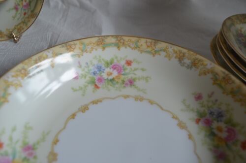 Noritake China Gramatan 12 Luncheon Plates 12 Bowls 5 Saucer 4 Cups Vintage 1933 - Picture 3 of 17